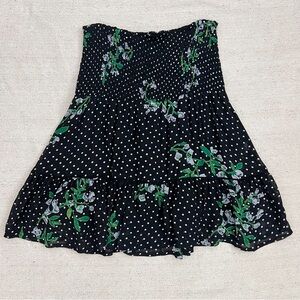 Ganni polka dot and floral skirt size small/36